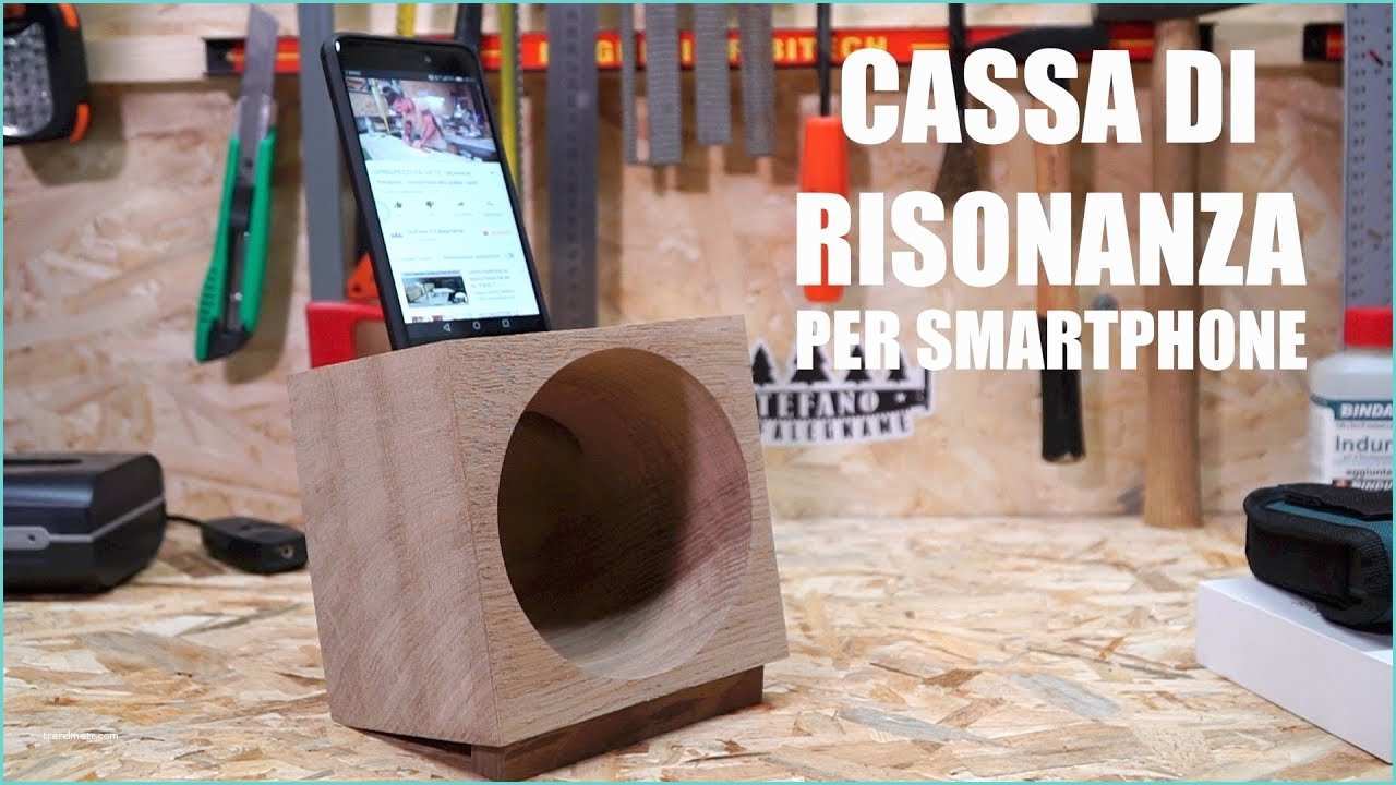 Cassaforte Invisibile Fai Da Te Supporto In Legno Per Smartphone Con Cassa Di Risonanza