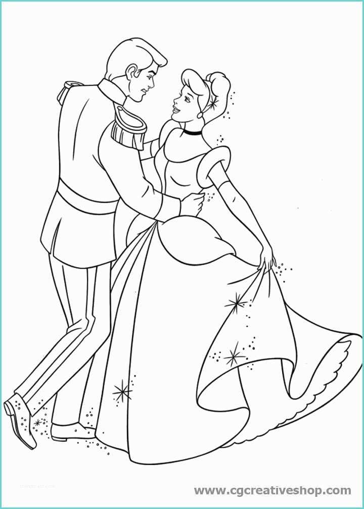 Cenerentola Da Colorare E Stampare Cenerentola Cinderella Disney Disegno Da Colorare