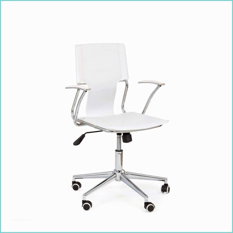 Chaise De Bureau Cuir Blanc Chaise De Bureau Blanc Bryde Fauteuils De Bureau Design