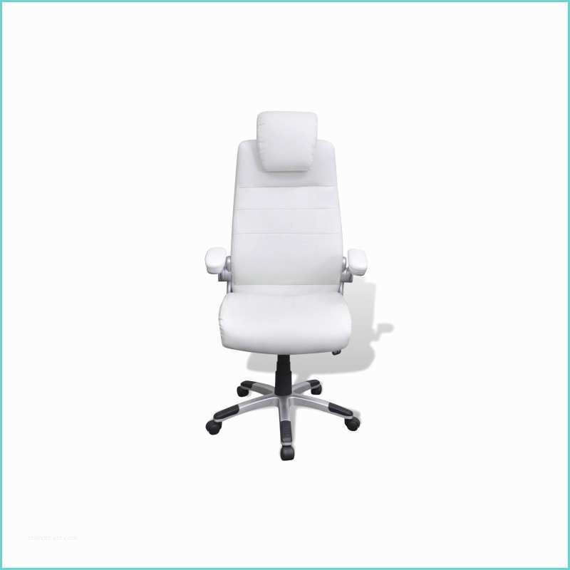 Chaise De Bureau Cuir Blanc Fauteuil De Bureau Pivotant Blanc Pour Chaises A 176 62
