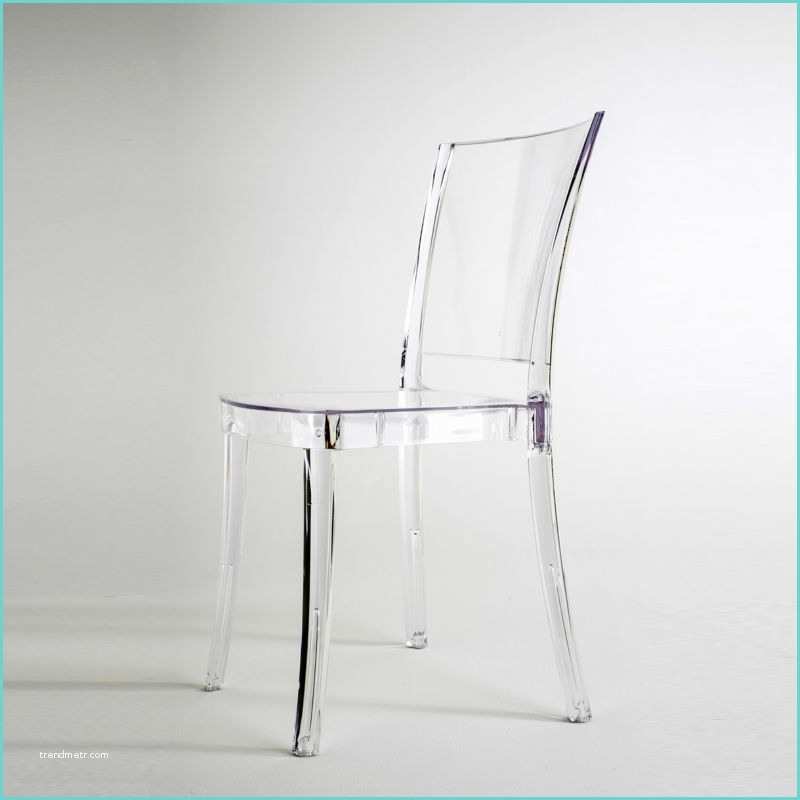 Chaise En Plastique Transparente Chaise Transparente En Polycarbonate Lucienne Neutre