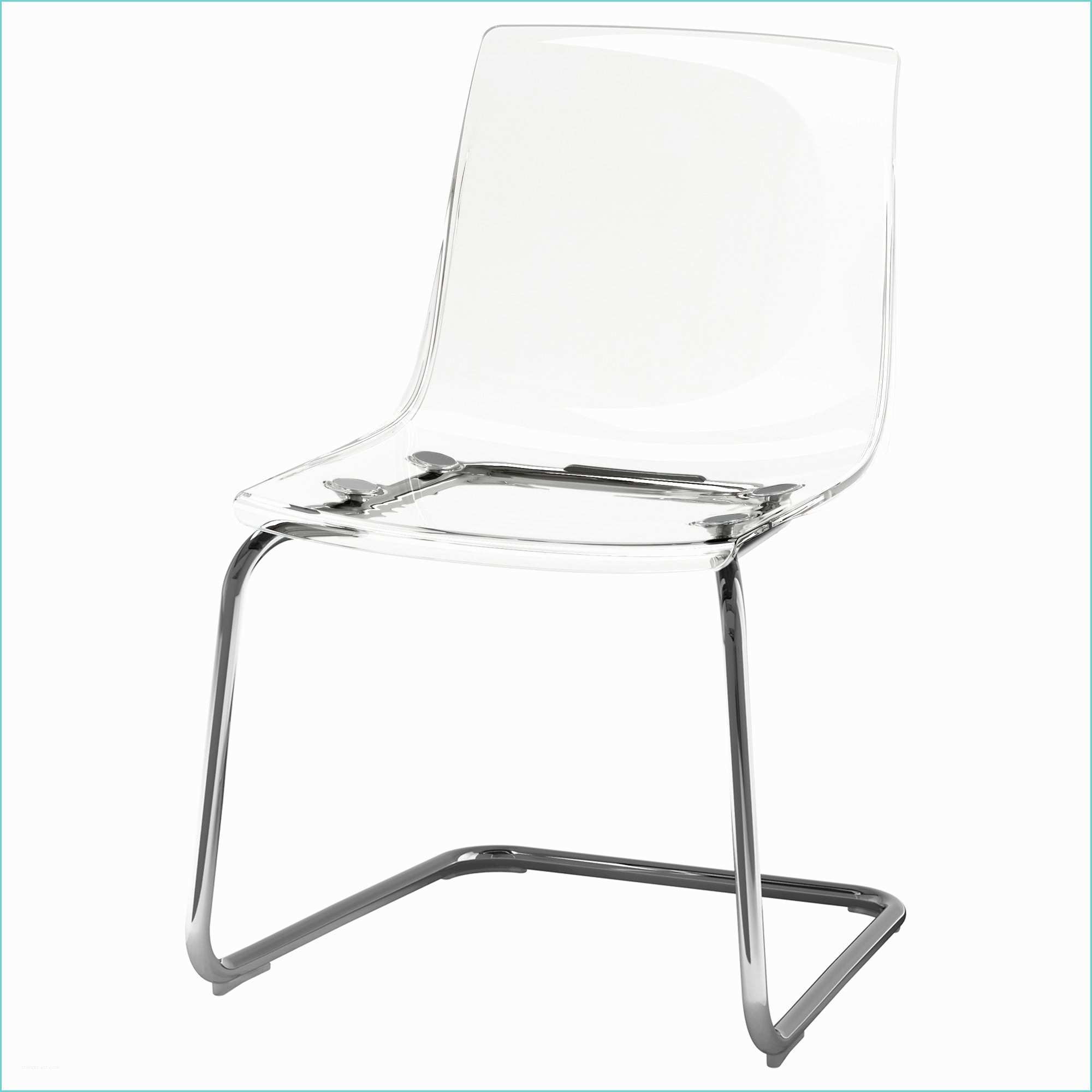 Chaises Plexiglass Ikea tobias Chair Transparent Chrome Plated Ikea