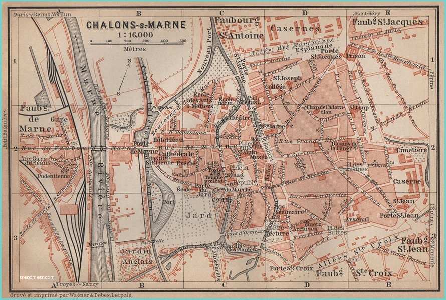Chalons Sur Marne Code Postal Map Chalons Sur Marne France to Pin On
