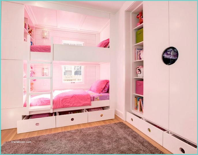 Chambre A Coucher Pour Les Filles Idee Pour Chambre Fille Couleur Rose Deco Maison Moderne