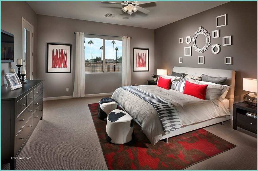 Chambre A Coucher Rouge Delicieux Chambre A Coucher Rouge Et Gris 3 Chambre Gris