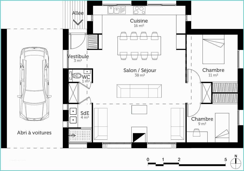 Chambre Avec Dressing Plan Plan Maison 80 M² Avec 2 Chambres Ooreka