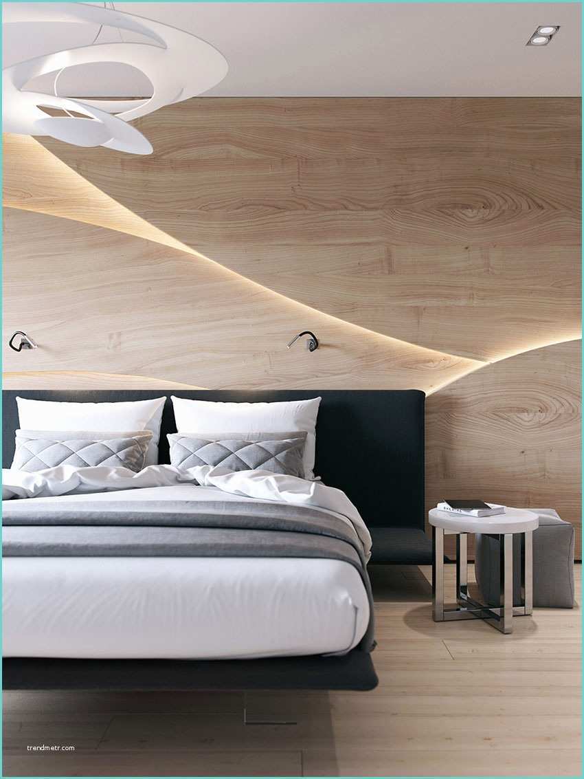 Chambre Avec Mur En Lambris Mur Bois Contreplaque Chambre