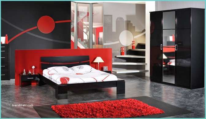 Chambre Noir Et Blanc Et Rouge Davaus = Chambre Japonaise Rouge Et Noir Avec Des