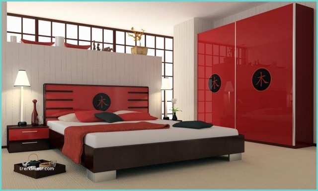 Chambre Rouge Et Noir Décoration Chambre En Couleur Rouge 42 Idées Mangnfiques