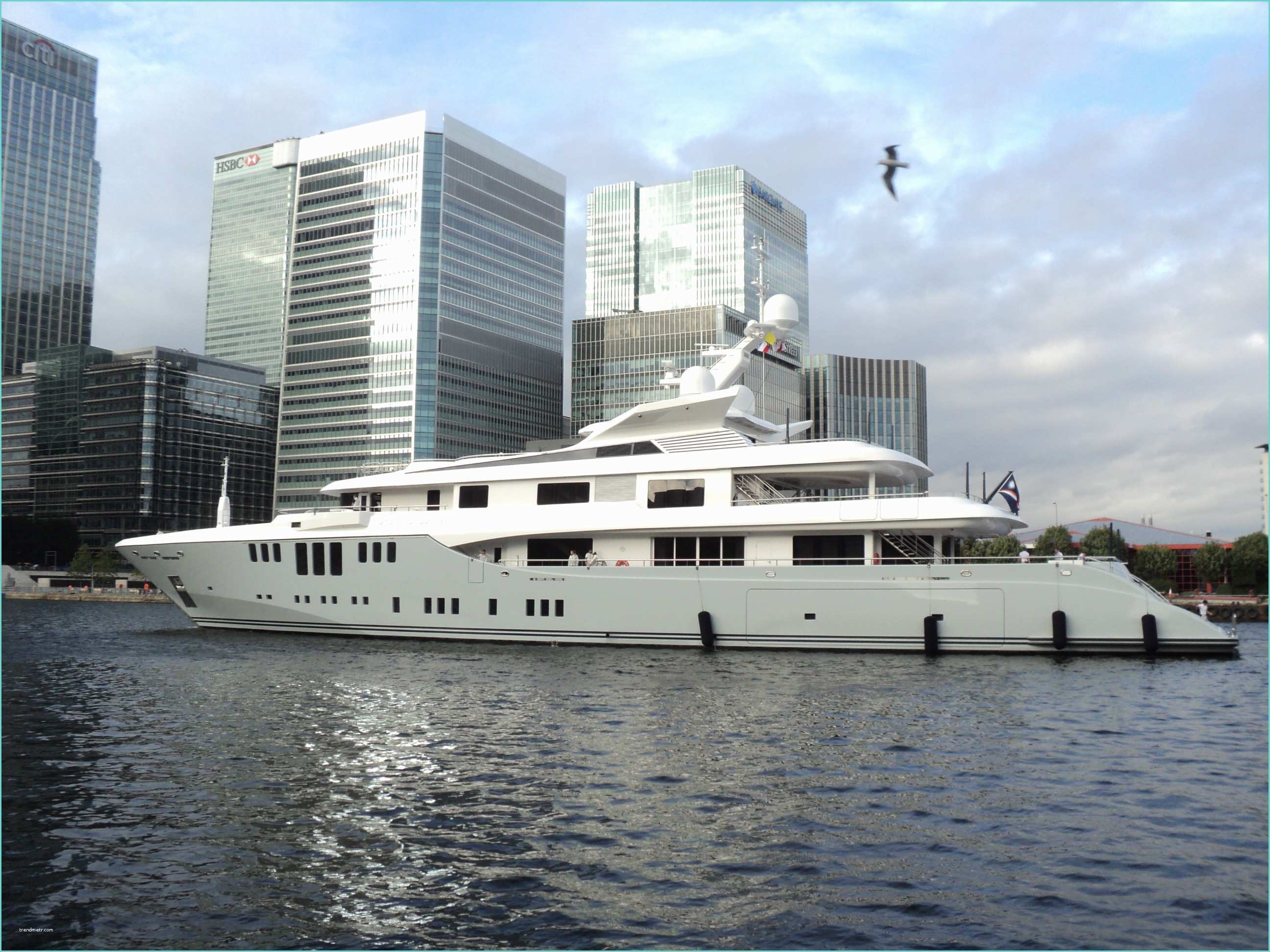 Chaufelec Odessa 2 Super Yacht Odessa Ii In West India Dock isle Of Dogs Life