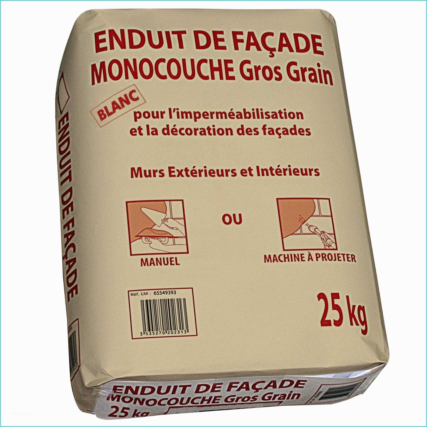 Chaux Grise Brico Depot Enduit Monocouche Blanc Prb 25 Kg
