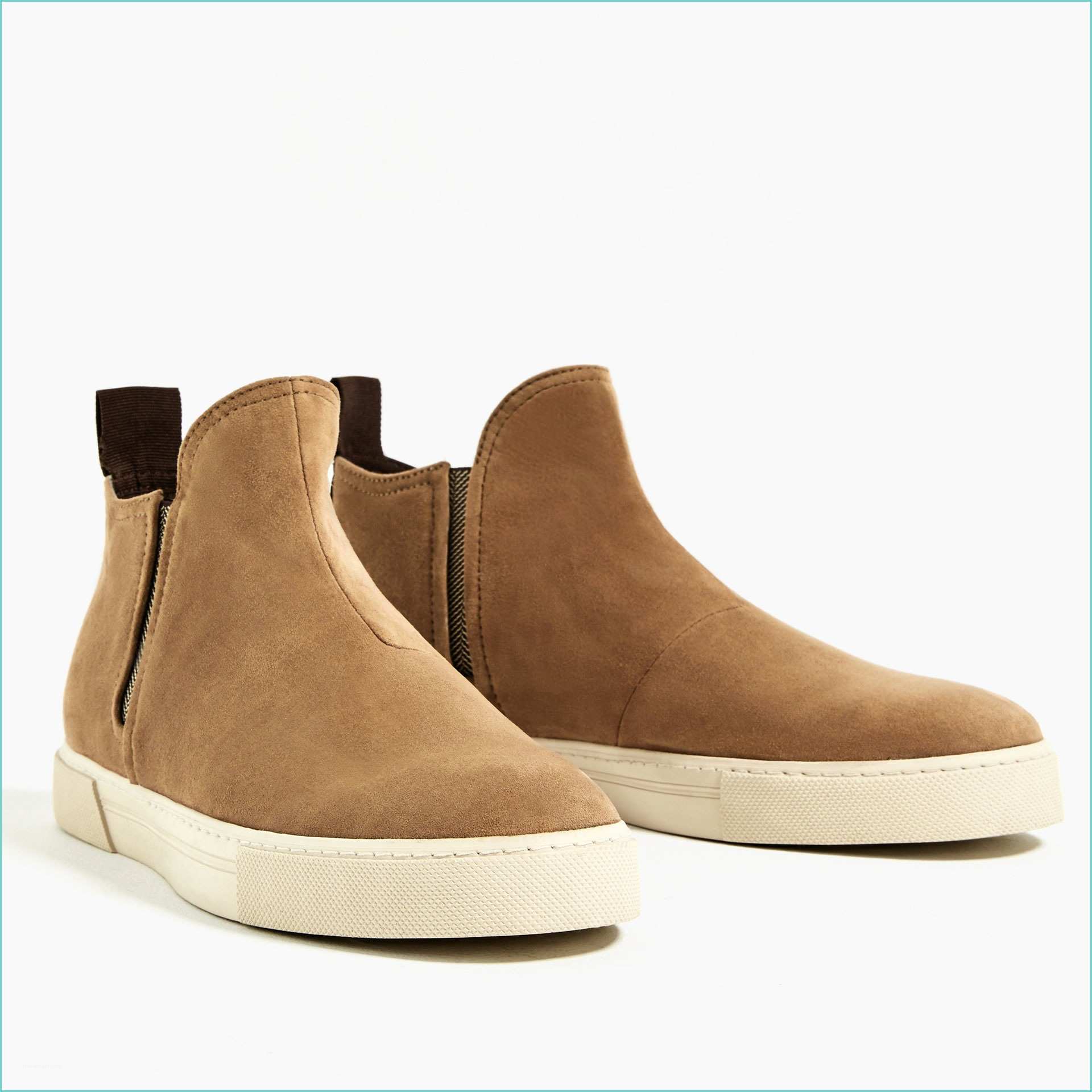 Chelsea Boots Men Zara Zara Casual Chelsea Ankle Boots In Natural for Men