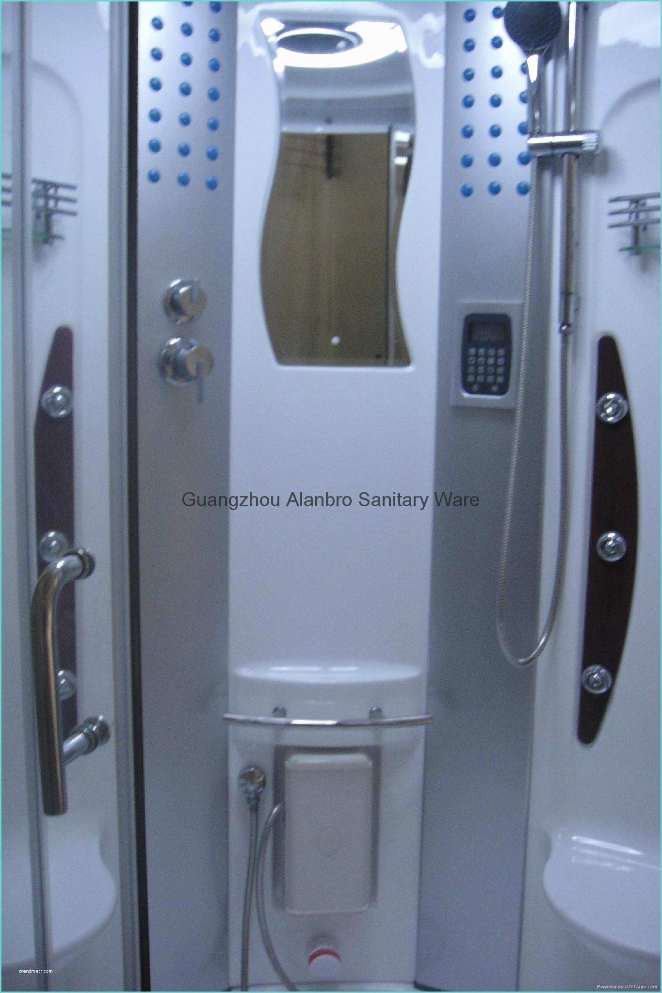 China Acrtlic Douche Steam Shower Carbin with Bathtub Suppliers Acrylic White Shower Steam Cabin Massage Shower Room G248