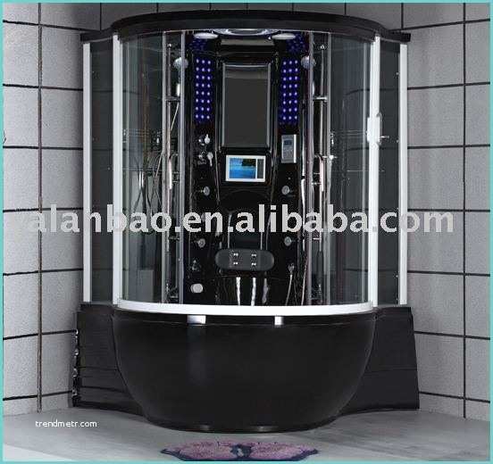 China Acrtlic Douche Steam Shower Carbin with Bathtub Suppliers Black Acrylic Steam Shower Sauna House with touch Screen