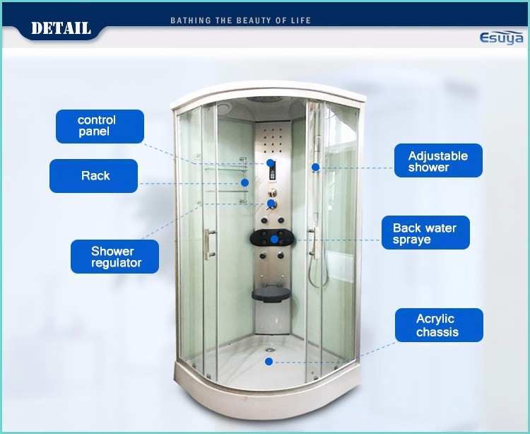 China Low Tub Sector Shower Cabin Manufacturers Cheap Corner Sector Glass Hydromassage Steam Shower Cabin