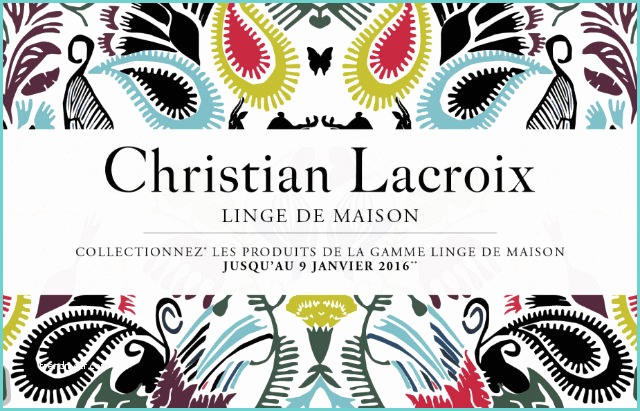 Christian Lacroix Drap Housse Opération Vignettes Collecteur Christian Lacroix Textile