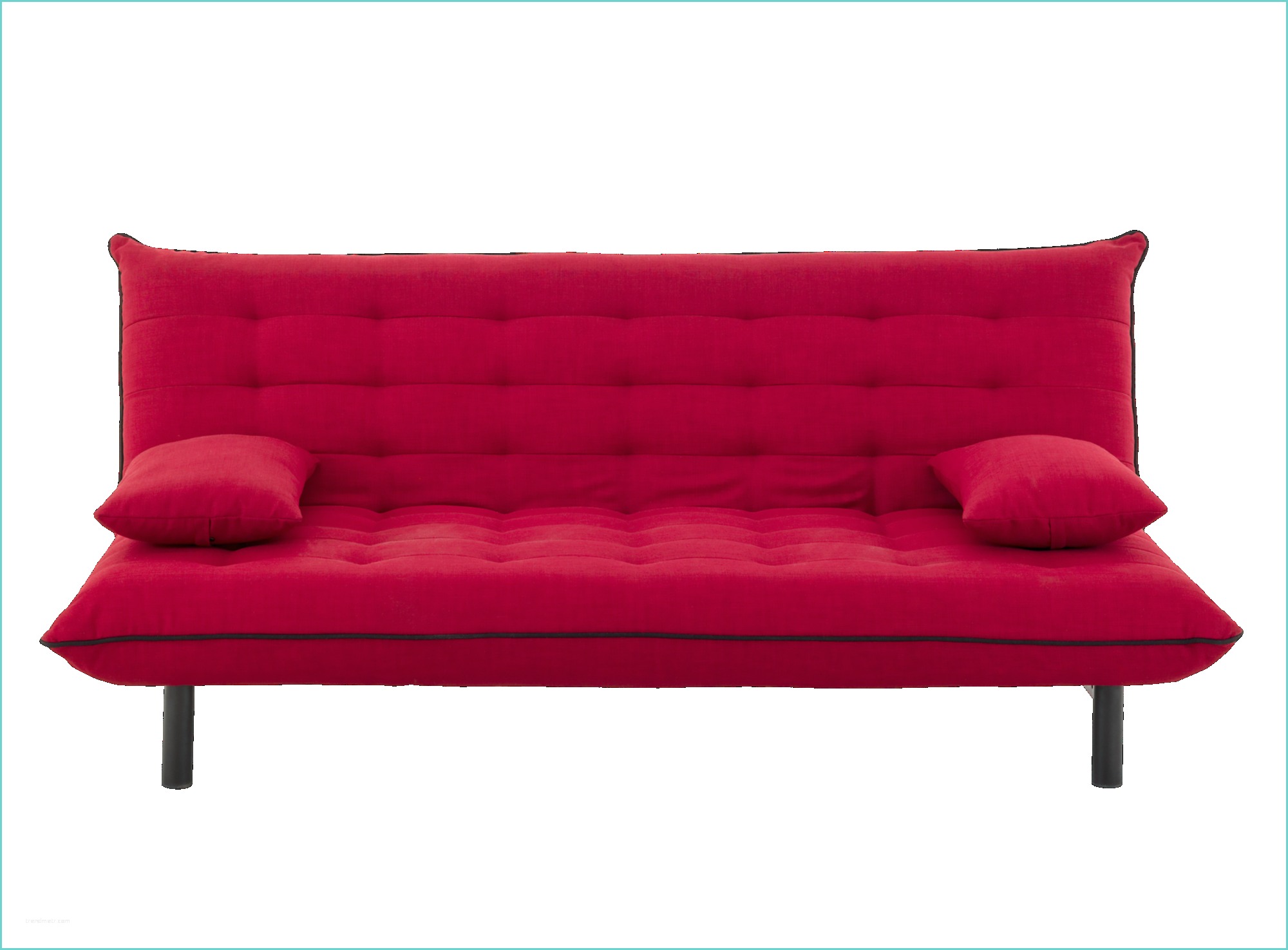 Clic Clac Fly Banquette Lit Tissu Rouge