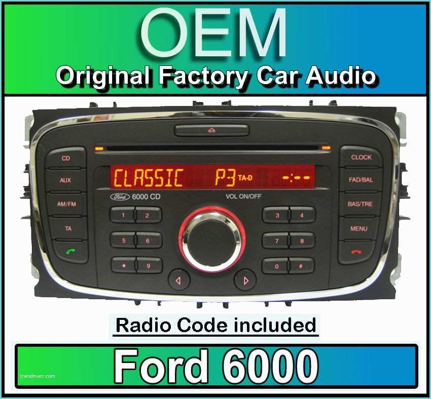 Code Autoradio ford Transit ford 6000 Cd Player ford Transit Car Stereo Headunit with