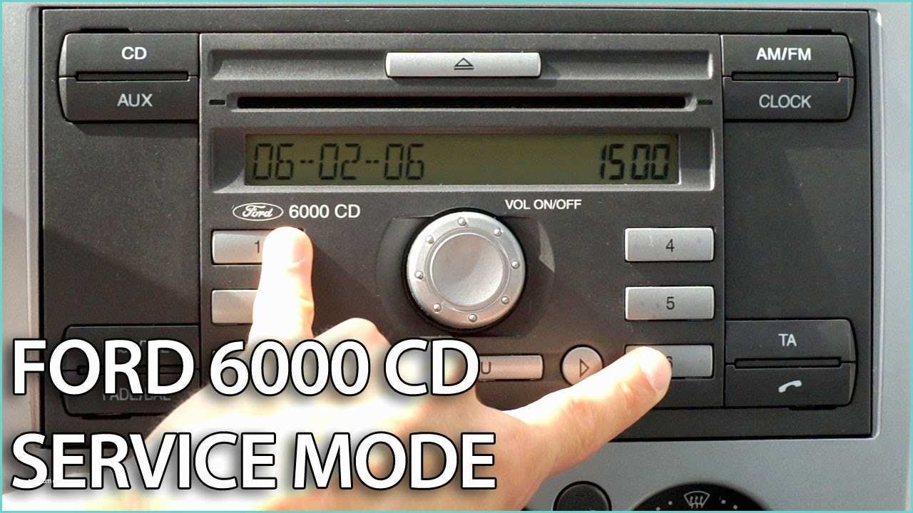 Code Autoradio ford Transit How to Enter Service Mode In ford 6000 Cd Radio Unit C