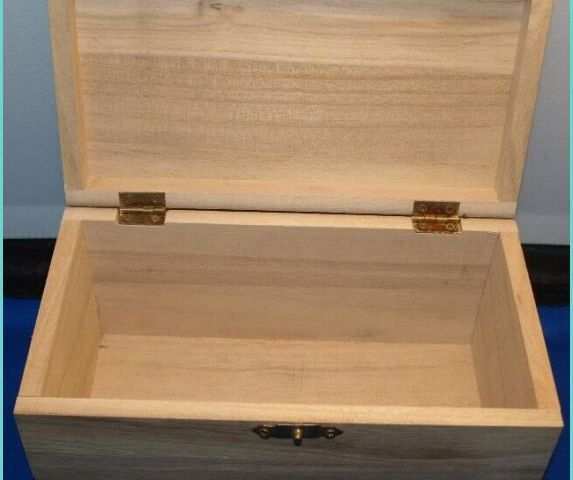 Coffre En Bois A Peindre Bois Brut Coffre Bois 180 Mm X 85 Mm X 110 Mm