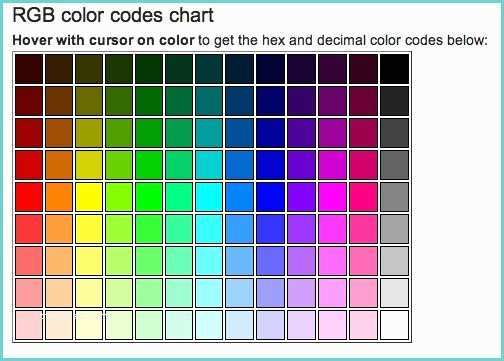 Complete HTML True Color Chart 15 Must See Rgb Color Codes Pins