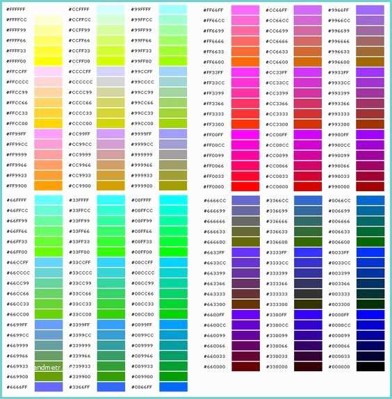 Complete HTML True Color Chart Color Code Buscar Con Google Media