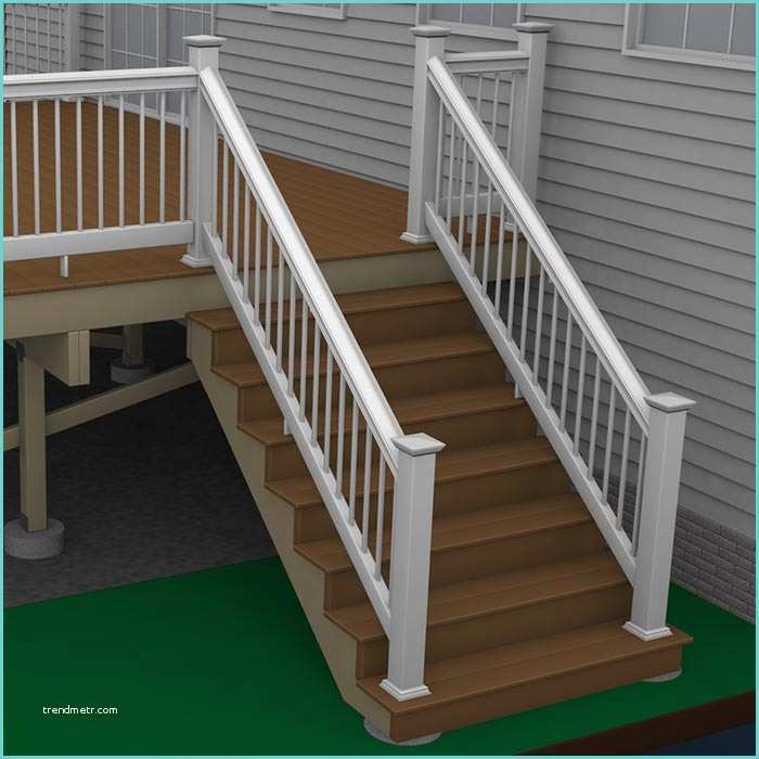 Composite Deck Rail How to Build A Deck Posite Stairs and Stair Railings