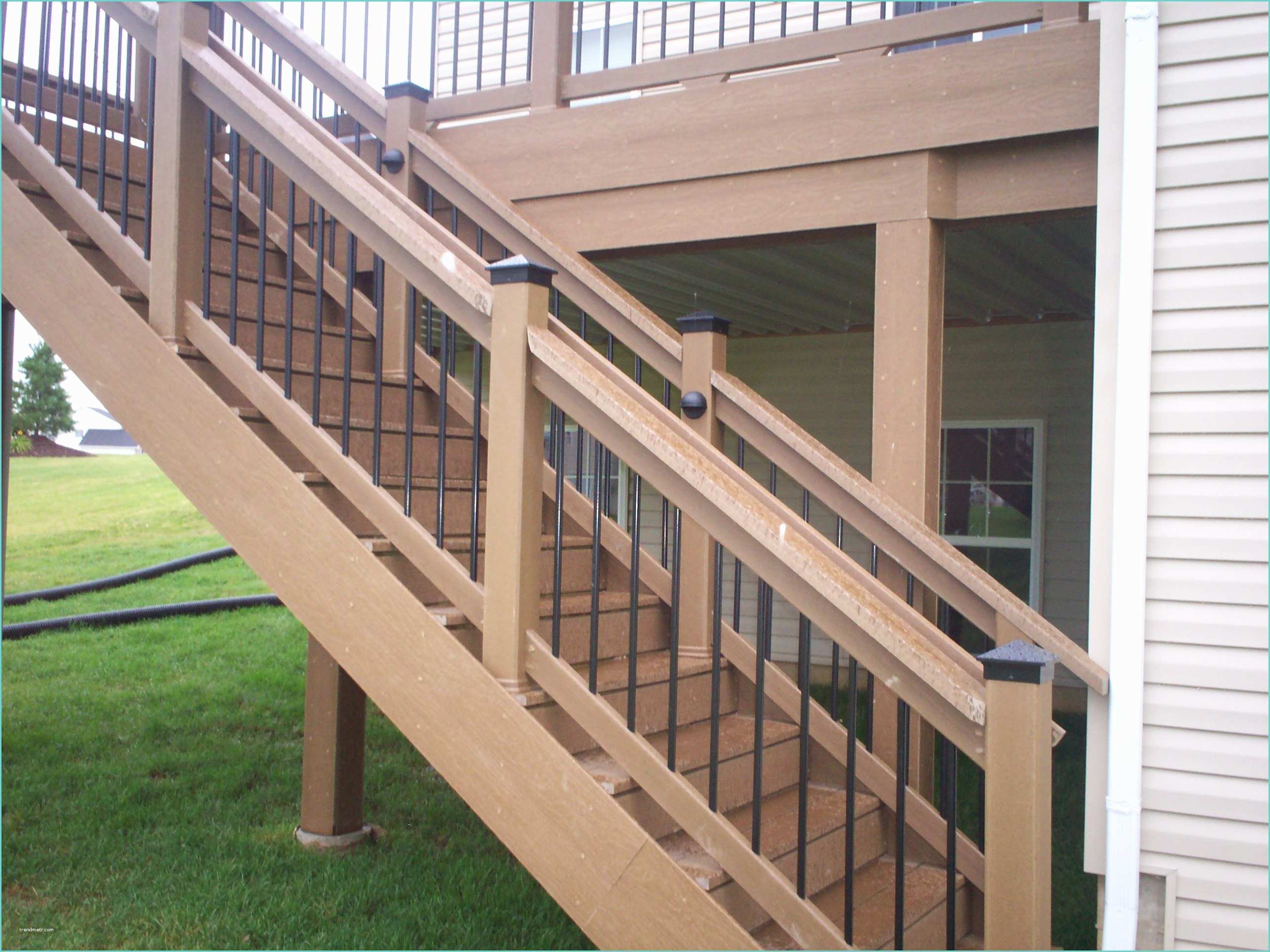 Composite Deck Rail Posite Porch Posts and Railings