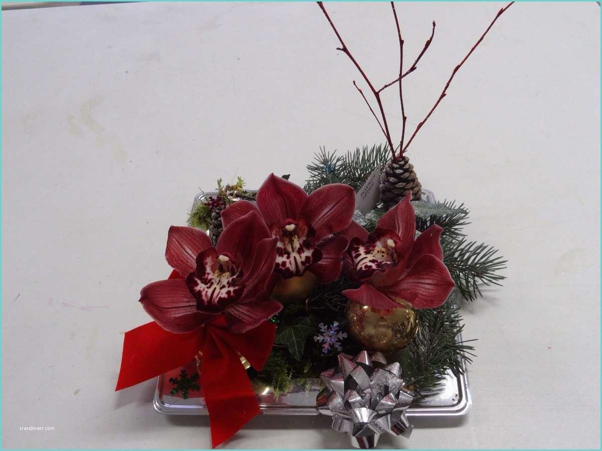 Composition Florale Avec orchidee Position Florale De Noël Plaisirs De Créer