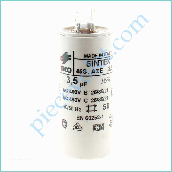 condensateur pour moteur tubulaire simu ou somfy a cosses faston 2 8 mm capacite 3 5 f 5 pourcent 450 v