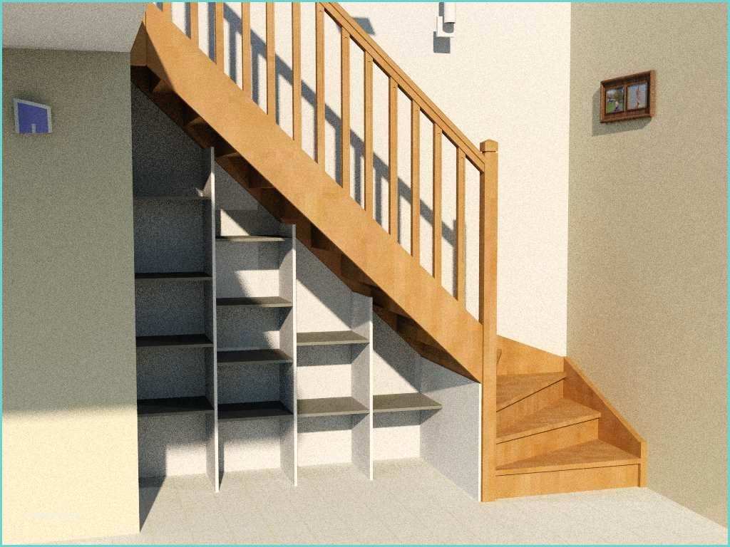 Configurateur 3d Escaliers Sur Mesure Etagère sous Escalier Modèle Basique D Aménagement sous
