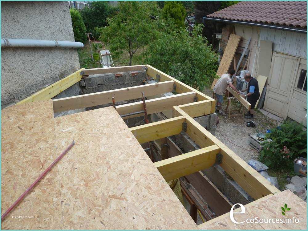 Construire Des Tiroires Dans Un toit En Pente Autoconstruction Réalisation D Un toit Plat Végétal