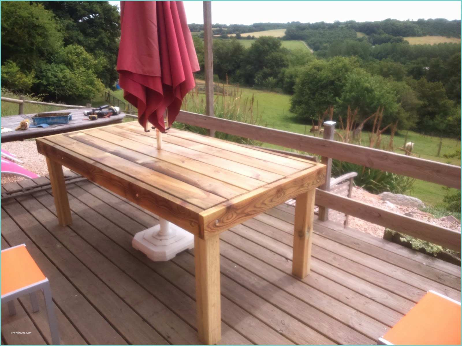 Construire Une Table En Bois Domaine Du Martinaa Elevage Gourmandise Jardinage Et