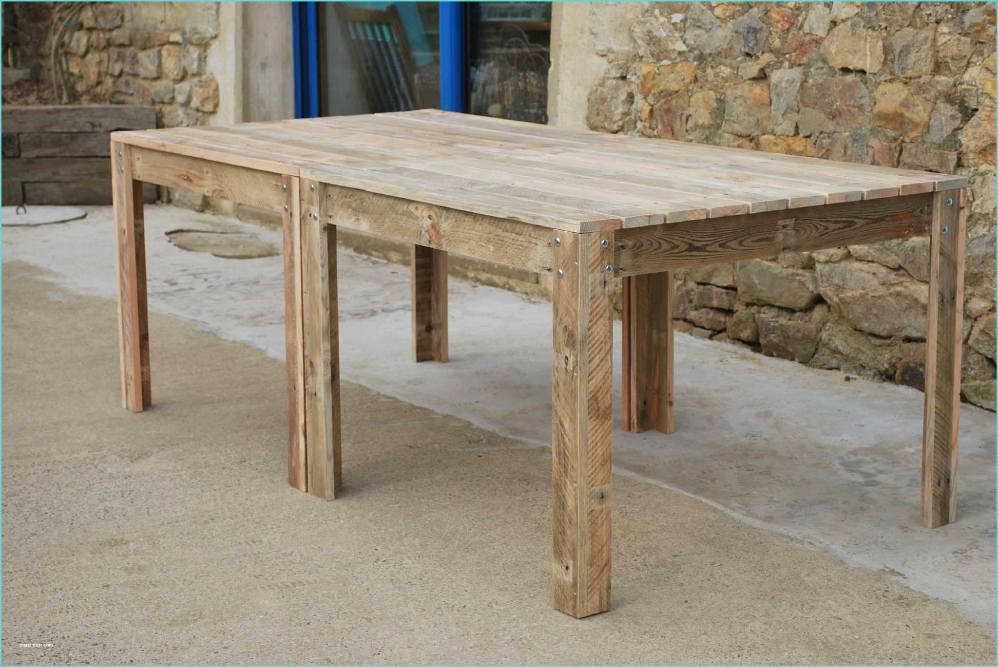 Construire Une Table En Bois Fabriquer Sa Table De Jardin Avec Awesome Construire Une