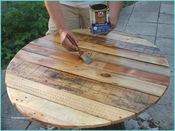 Construire Une Table En Bois Fabriquer Table Palette 4 Construire Une Table De