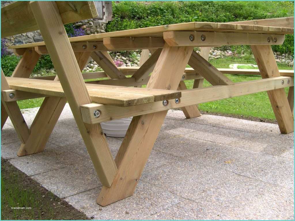 Construire Une Table En Bois Fabriquer Une Table Picnic Enois Construire