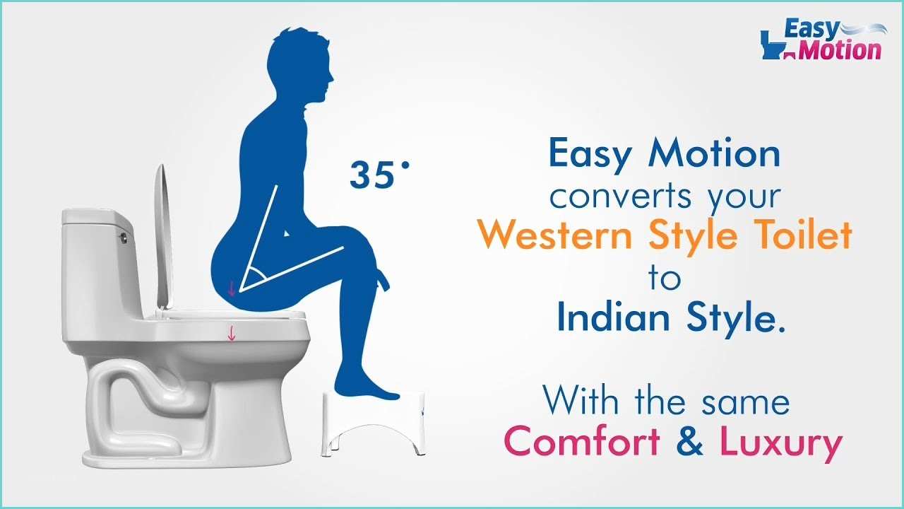 Convert Western toilet to Indian Easy Motion Stool