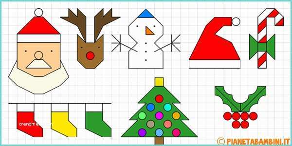 Cornicette Di Matematica Cornicette Di Natale A Quadretti Da Disegnare E Colorare