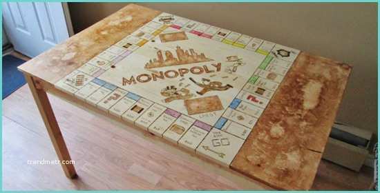 Costruire Con Il Legno E Costruire Il Tabellone Del Monopoly Su Un Vecchio