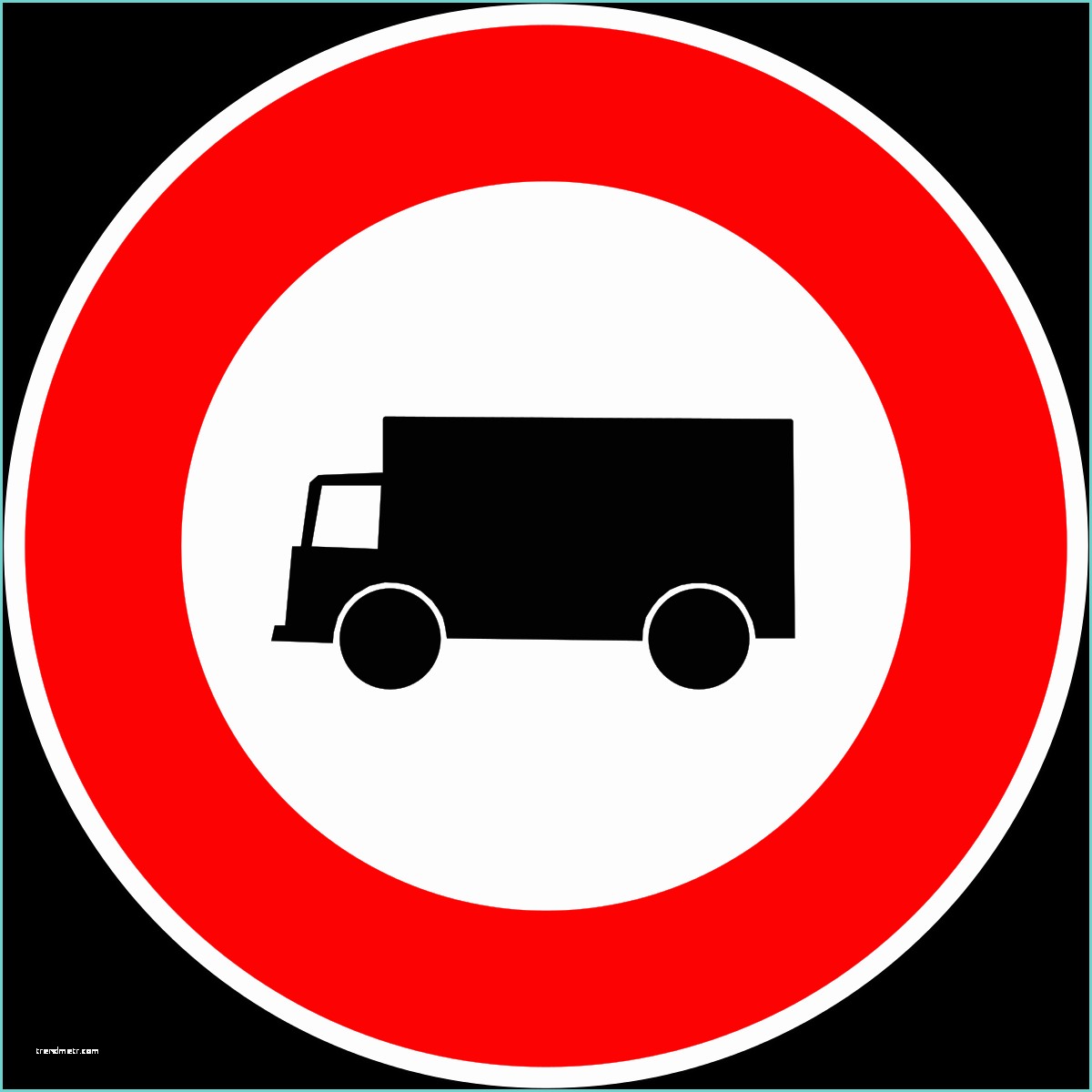Crer son Panneau De Signalisation Panneau D Interdiction Aux Véhicules Affectés Au Transport