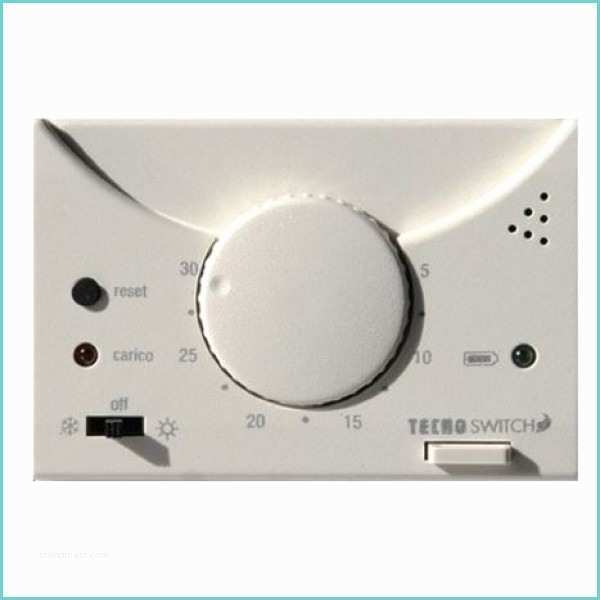 termostato elettronico da incasso mod raffaello bianco tecnoswitch te215bi