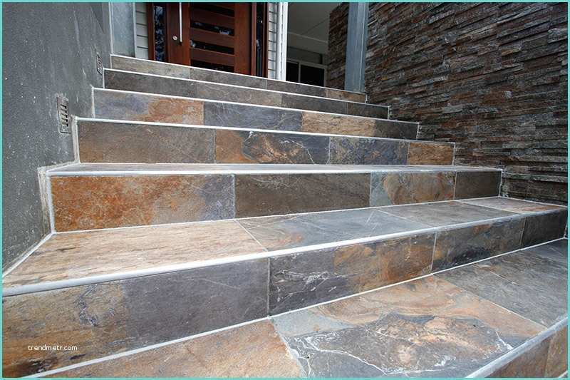 Customiser Un Escalier En Carrelage 18 solutions Pour Créer Un Escalier Extérieur