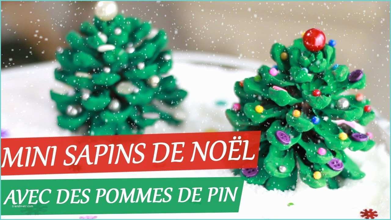Dcoration Cocotte De Pin Mini Sapins De Noël Avec Des Pommes De Pin