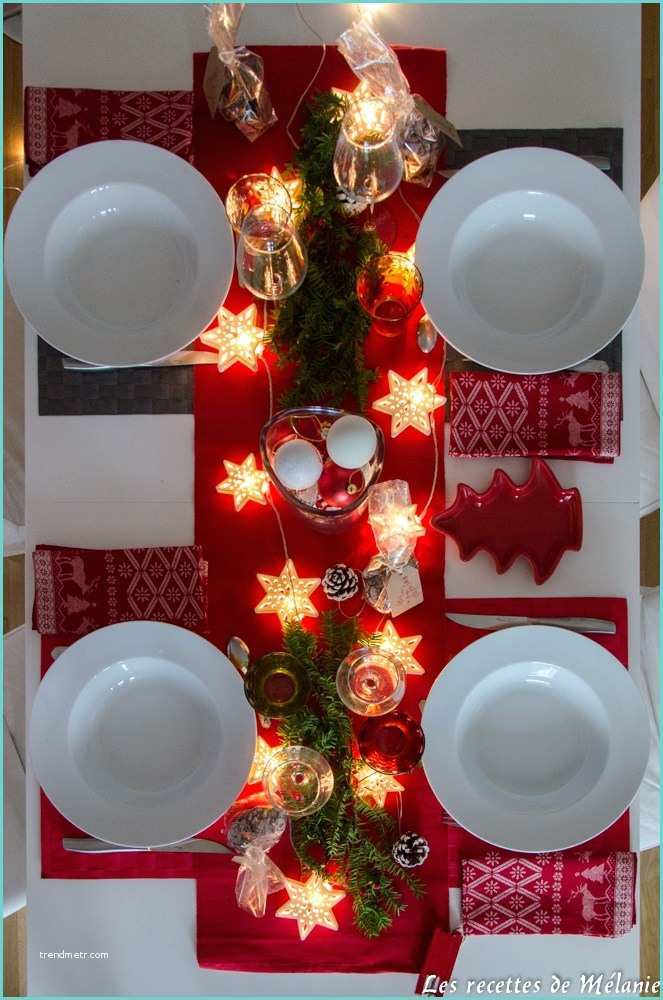 Dcoration De Table Pour Noel Une Décoration De Table Pour Noël Les Recettes De Mélanie
