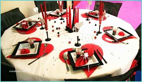 Dcoration Table Rouge Et Blanc Déco De Table Mariage Rouge Et Blanc