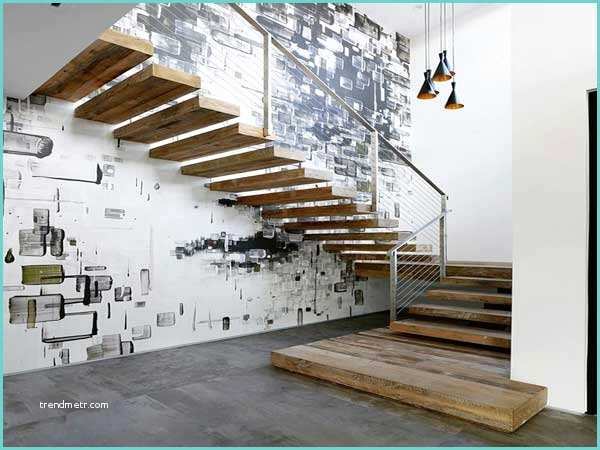 Deco Cage Descalier Moderne Mur Deco Street Art Pour Sublimer La Cage D Escalier