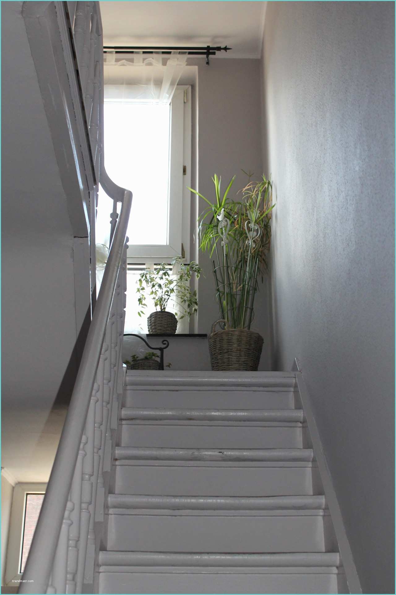 Deco Couloir Gris Et Blanc Decoration Escalier Gris