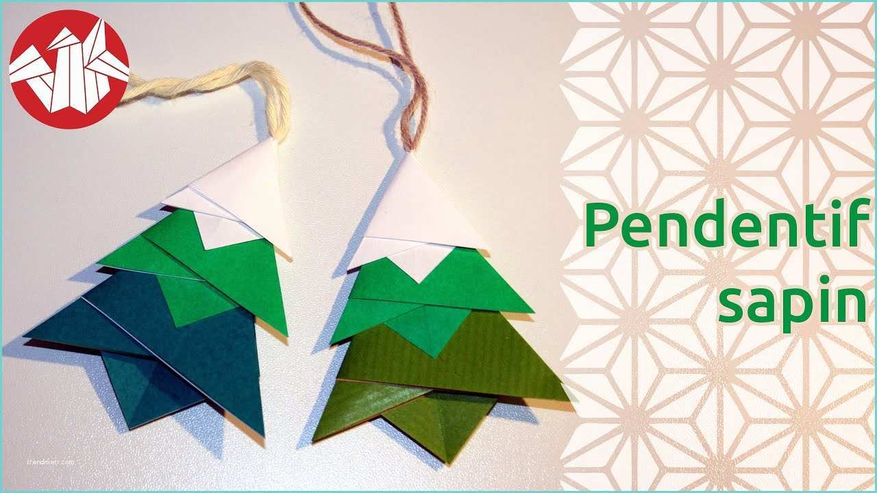Deco De Noel Facile A Faire origami Déco De Noël Pendentif Sapin Christmas Tree