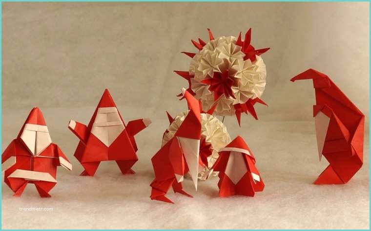 Deco En Papier Pour Noel origami Facile Deco Noel