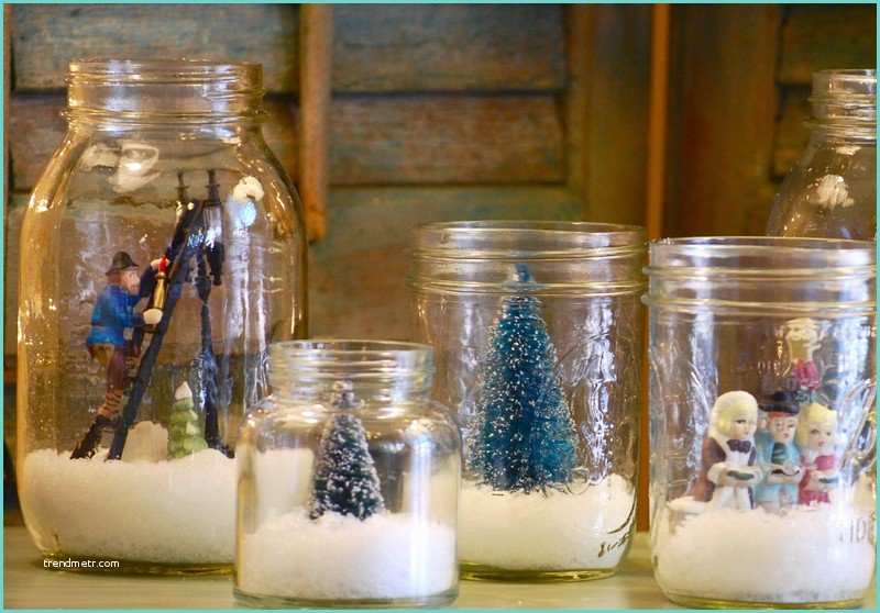 Deco Pot En Verre Boule à Neige Faite Maison 36 Idées De Cadeaux Ou Décoration